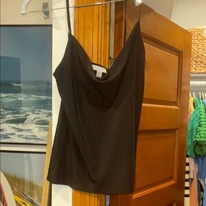 Elegant Black Cowl Neck Top